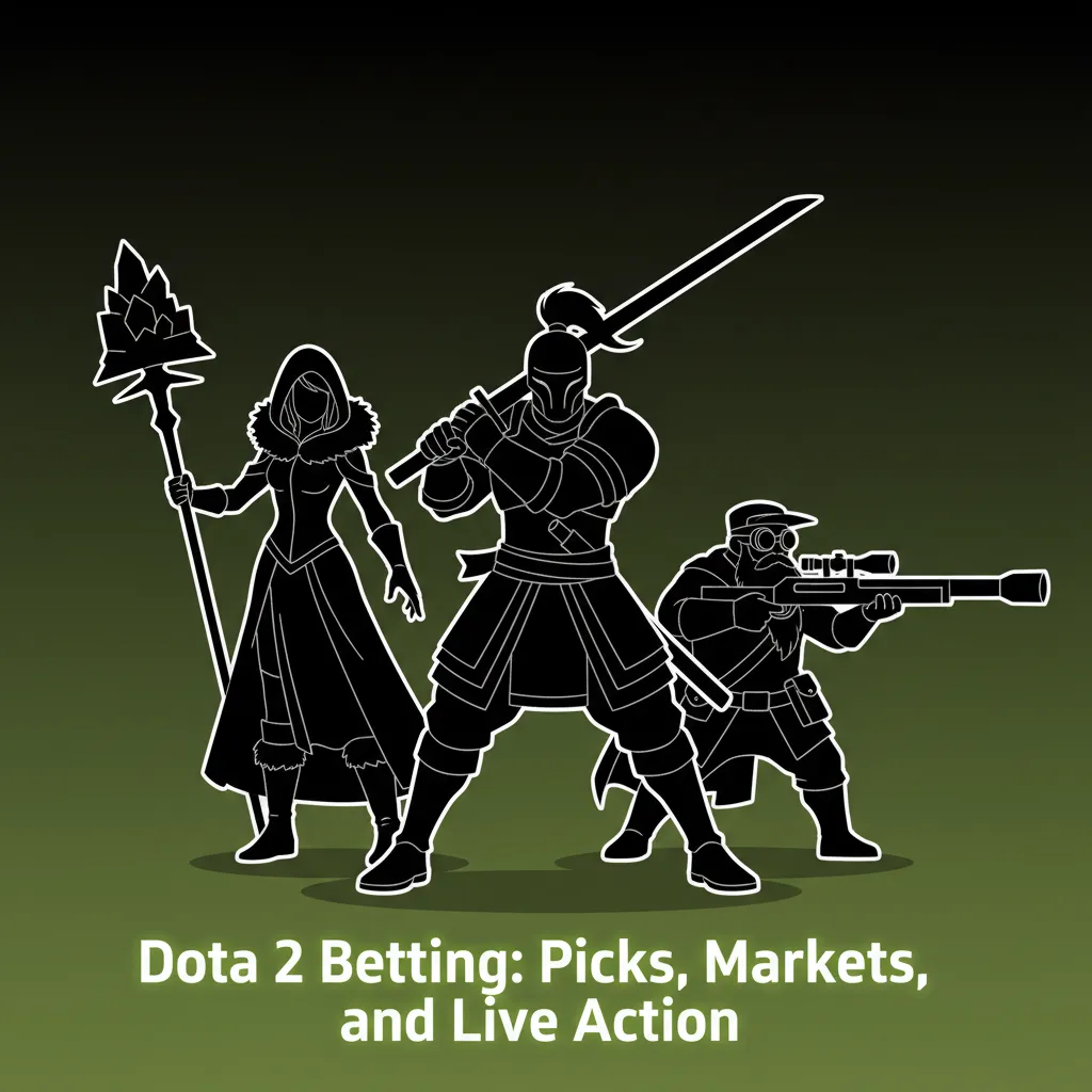 Dota 2 betting markets with live odds for map winner, kills, tower lines; in-play during team fights and Roshan.