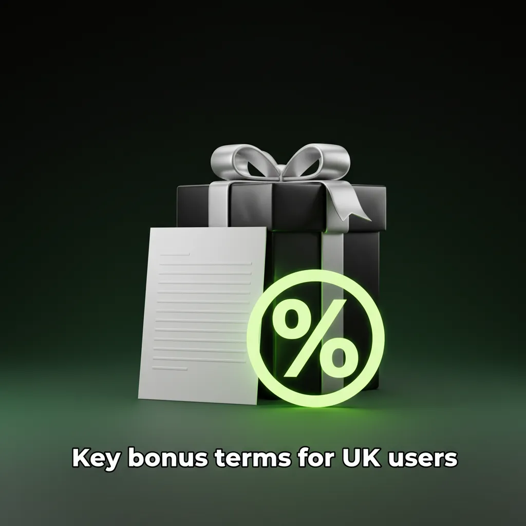 UK bonus terms graphic: 18+ eligibility, KYC, 35x wagering (25x free spins), game contribution, 7-day expiry, £5 max bet.