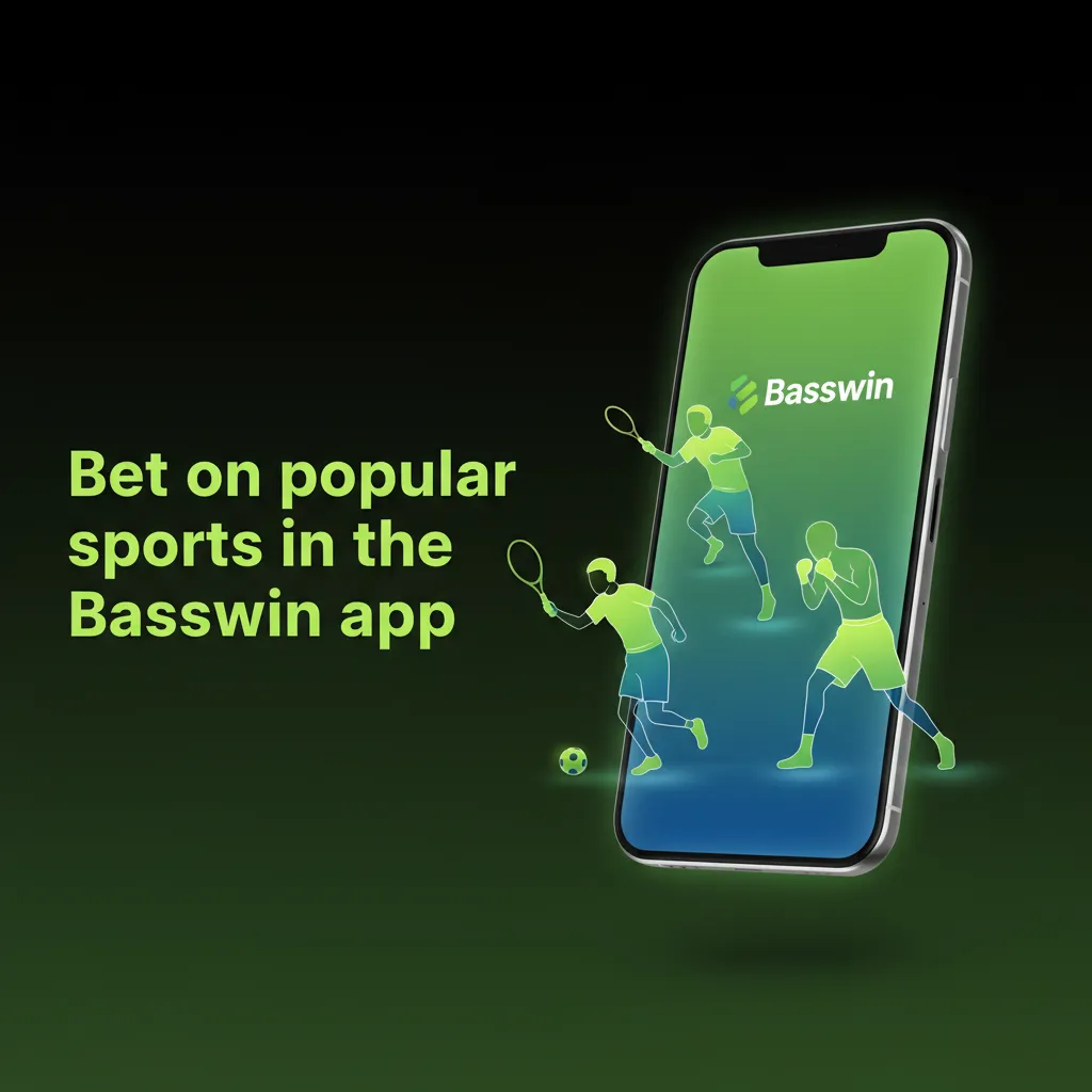 Basswin app: bet on football, horse racing, tennis, cricket, rugby, boxing, MMA, esports, golf; pre-match or in-play.
