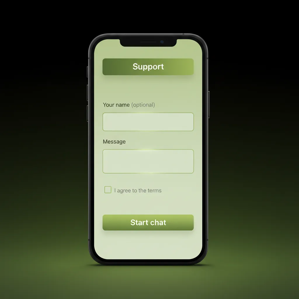 Basswin support agent with headset and icons for 24/7 live chat, email ticketing, and Help Centre FAQs.