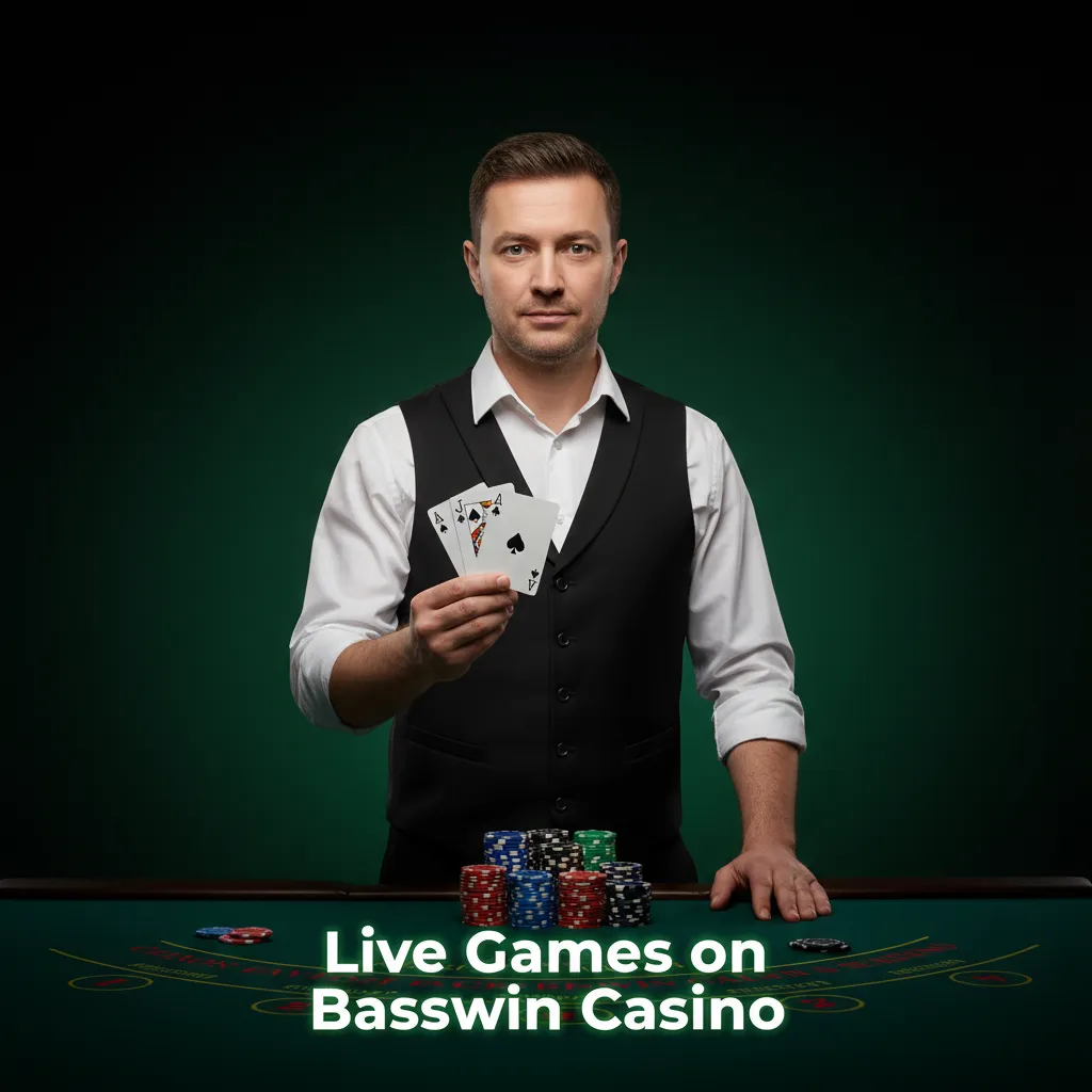 Basswin Casino UK live lobby showing 250+ live dealer games: roulette, blackjack, baccarat, poker, TV game shows, dice.