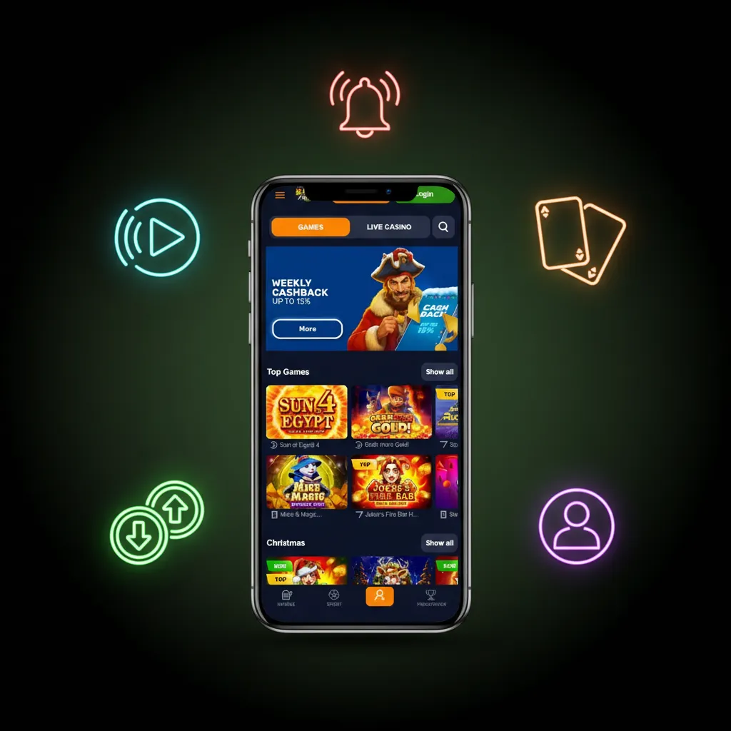 Basswin UK mobile app features: PWA install, GBP support, live betting, slots, fast payouts, 24/7 help.